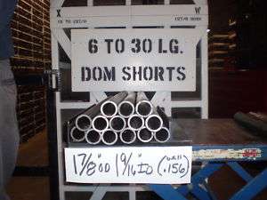 DOM 1026 Mild Steel Tubing 1 7/8 OD (.156 Wall) 27 Lg  