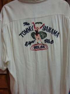 TOMMY BAHAMA Mens S/S Button Front Shirt XL EXTRA LARGE Cigar Sexy 