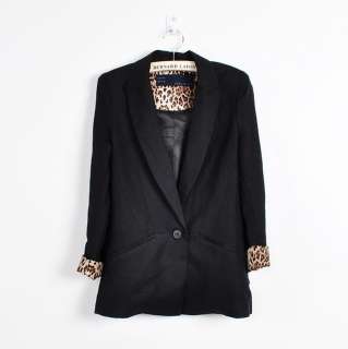 Zara Leopard cuff Blazer Suit Jacket  