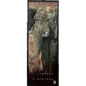  Carnets D Afrique, L Elephant Poster Print