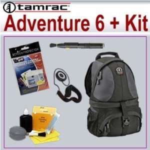 Tamrac 5546 Adventure 6 Photo Backpack (Grey/Black) + Accessory Kit