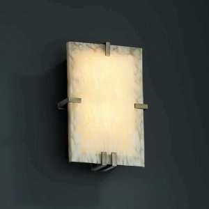  FSN 5551   Justice Design   Clips Rectangle Wall Sconce 