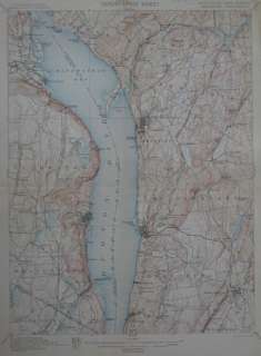 1902 Croton Aqueduct Map TARRYTOWN DOBBS FERRY New York  