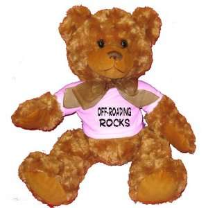  Off Roading Rocks Plush Teddy Bear with WHITE T Shirt 