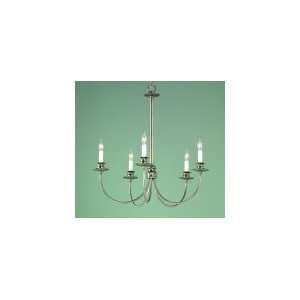 Norwell   5720 PN TS   Hyde Park 5 Arm Chandelier   Polished Nickel 