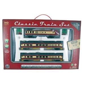   Classic Train Set   Diesel Engine with Passenger Cars Toys & Games