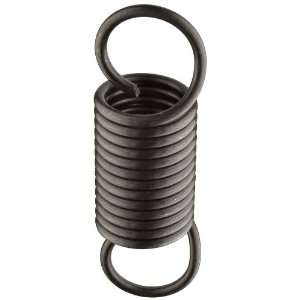  Wire Extension Spring, Steel, Inch, 1.5 OD, 0.177 Wire Size, 6.5 