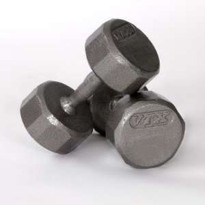  5 lbs 12 Sided Cast Dumbbells [Set of 2] Sports 