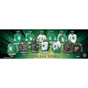  Dallas Stars 5X15 Plaque   Heritage Jersey Print Sports 