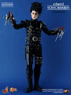   paper chain 12 inch figure stand with Edward Scissorhands nameplate