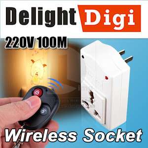 RF Wireless Remote Control US AC Power Socket Outlet Switch Plug 220V 
