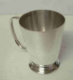 Silver Plated Footed 1/2pt TANKARD 4inTall224gms  