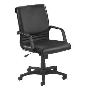  Managerial Mid Back Chair,24x27x36 1/2 40,Black 