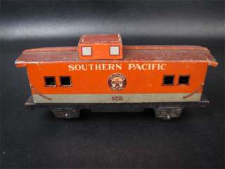 Vintage Marx Toy Tin Southern Pacific Caboose #1235  