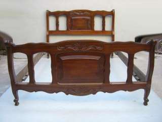 Great antique French Country walnut full bed # as/1236  