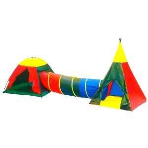   Adventure Play Set Indian Tee Pee, Tunnel and Dome Tent Toys & Games