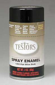 Testors Flat Olive Drab 3oz Spray Can TES1265 1265  