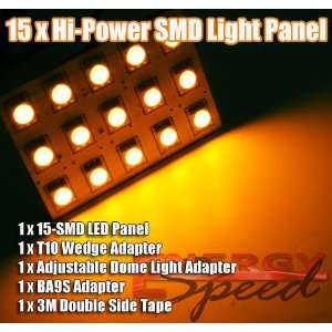  31mm Festoon Trunk Light Led Panel Bulb 15 smd Amber Automotive