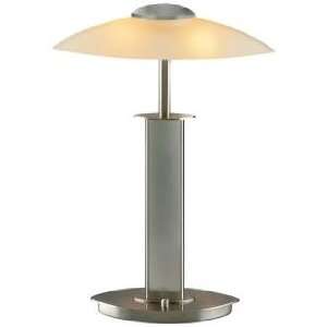   Nickel and Champagne Halogen Holtkoetter Table Lamp