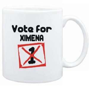  Mug White  Vote for Ximena  Female Names Sports 