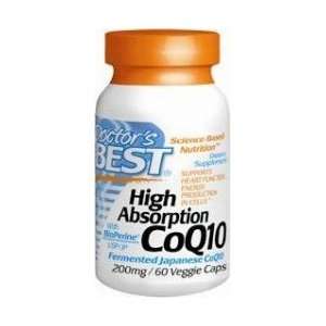  High Absorption CoQ10 (200 mg) 60 Veggie Caps   Doctors 