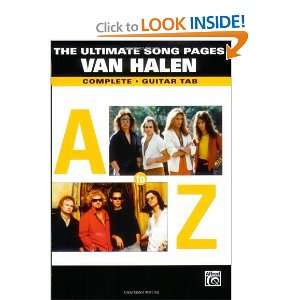 Van Halen The Ultimate Song Pages (Guitar Tablature) [Paperback] Van 