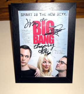 THE BIG BANG THEORY PP SIGNED & FRAMED 12X 8 POSTER  
