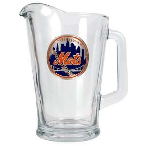  New York Mets 60 oz. MLB Glass Beer Pitcher Sports 