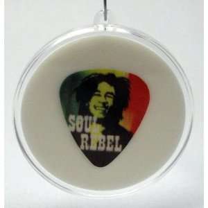 Bob Marley Soul Rebel Guitar Pick With MADE IN USA Christmas Tree 