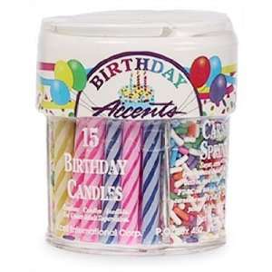  Xcell Small Birthday Sprinkles with Candles