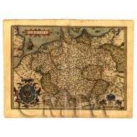 Set Of 10 Old Mini Maps From The Late 1500s (OMS5)  
