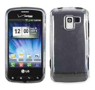 LG Optimus Slider LS700 Sprint Virgin Mobile Clear Hard Case Cover 