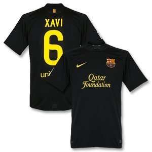  11 12 Barcelona Away Jersey + Xavi 6