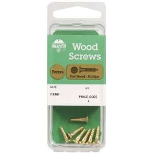    Cd/10 x 20 Hillman Brass Wood Screws (7252)