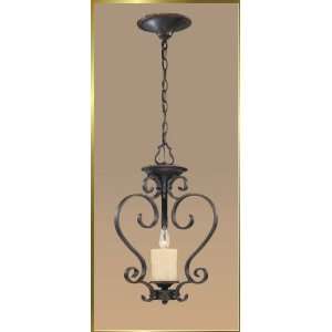  Wrought Iron Chandelier, JB 7255, 3 lights, Dark Antique 