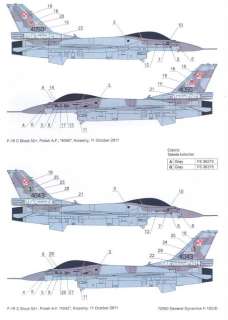 Techmod Decals 1/72 GENERAL DYNAMICS F 16C F 16D  