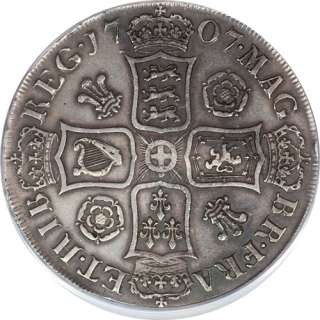 Great Britain 1707 Pre Union Anne Silver Crown PCGS Genuine  