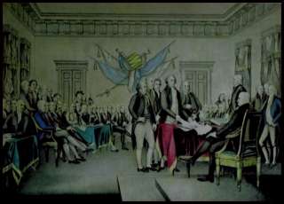 Currier & Ives The Declaration of independence, 1776  