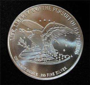 1991 Chrysler Bill of Rights Silver Commemorative 1 oz. coin  *.999 