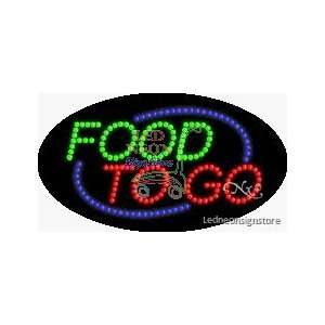  Food To Go LED Business Sign 15 Tall x 27 Wide x 1 Deep 