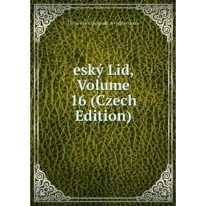   16 (Czech Edition) Ã?stav Pro Etnografii A Folkloristiku Books