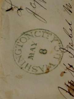 1840s Stampless Cover Washington City DC Dr Luke Howe to Sister  