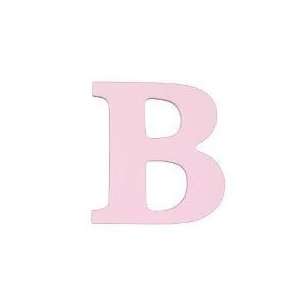  8 Inch Wall Hanging Wood Letter B Pink Baby