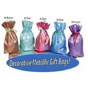   Polka Dots Gift Bags with Inserted Ribbons
