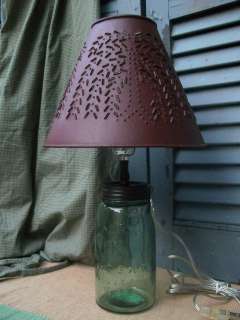 Mason Ball Canning Fruit Jar Lamp Adapter Kit with Pint Jar