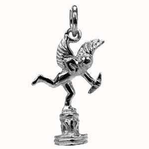 British Jewellery Workshops Silver 22x14mm solid Piccadilly Eros charm