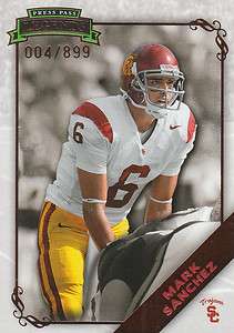   LEGENDS RC #53 MARK SANCHEZ 4/899 USC TROJANS NEW YORK NY JETS  