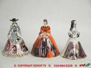 12 lot Gone with the Wind Scarlett Ohara figurine   Dress   Bradford 