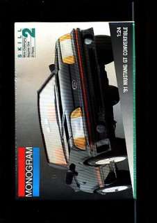 MONOGRAM 91 MUSTANG GT CONVERTIBLE 124 MODEL KIT MINT FACTORY SEALED 