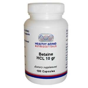  Healthy Aging Nutraceuticals Betaine Hcl 10 Gr 100 